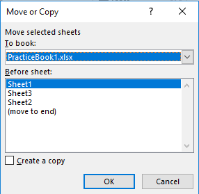 Move Selected Sheets To Book Excel