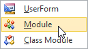 Select Module Excel