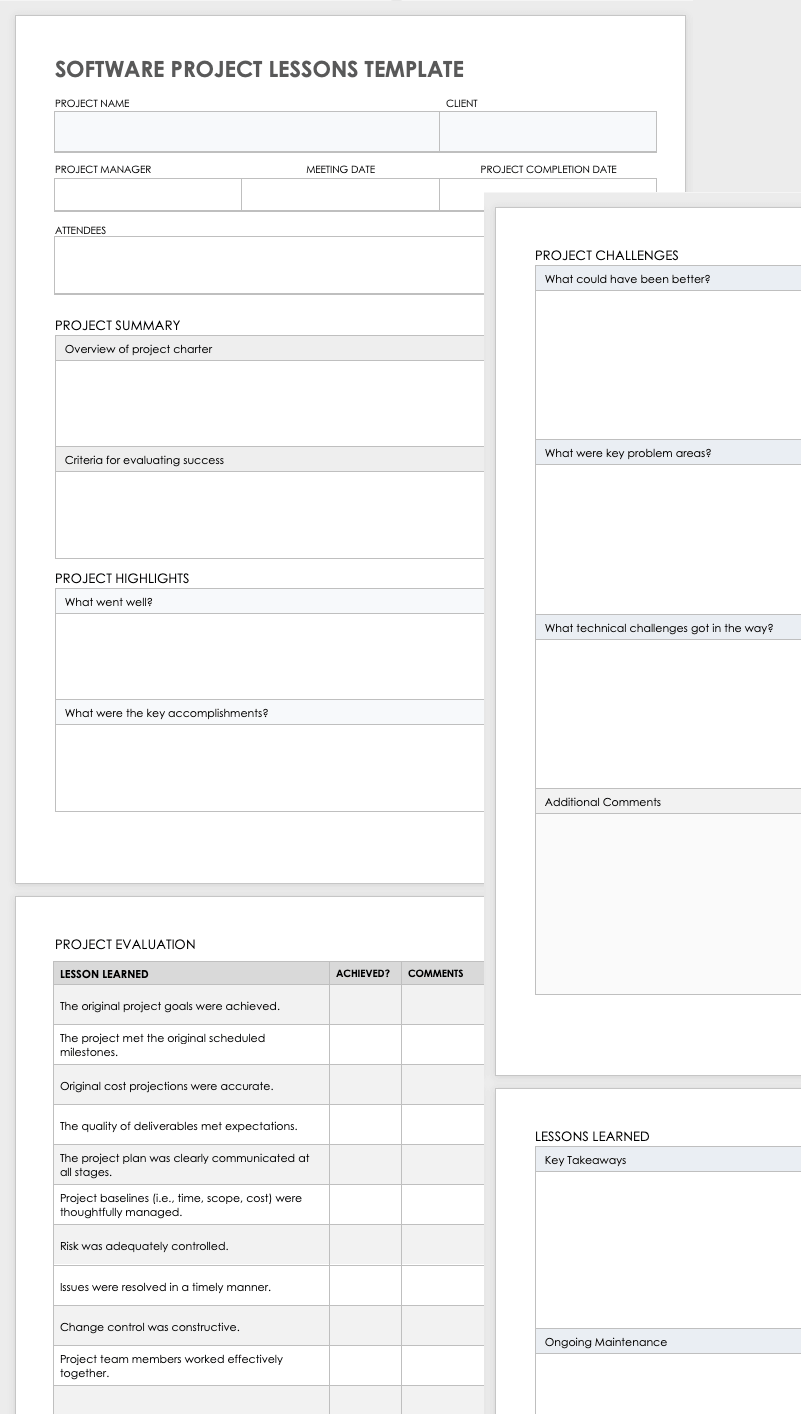 48 Best Lessons Learned Templates [Excel, Word] ᐅ TemplateLab