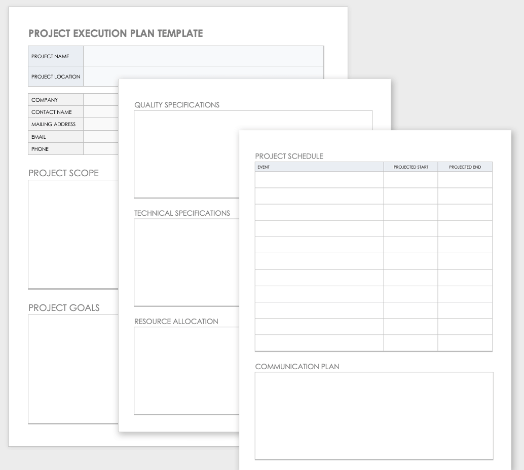 Free Project Execution Plan Templates Smartsheet 2023 