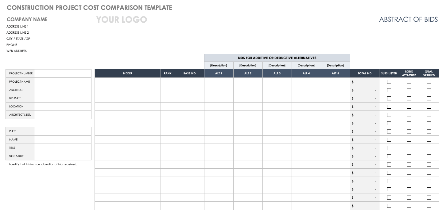 cost-comparison-excel-template-vendor-price-comparison-tool