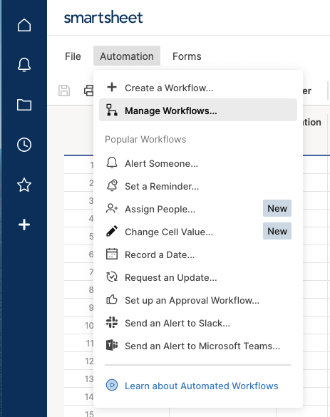 Create Workflow