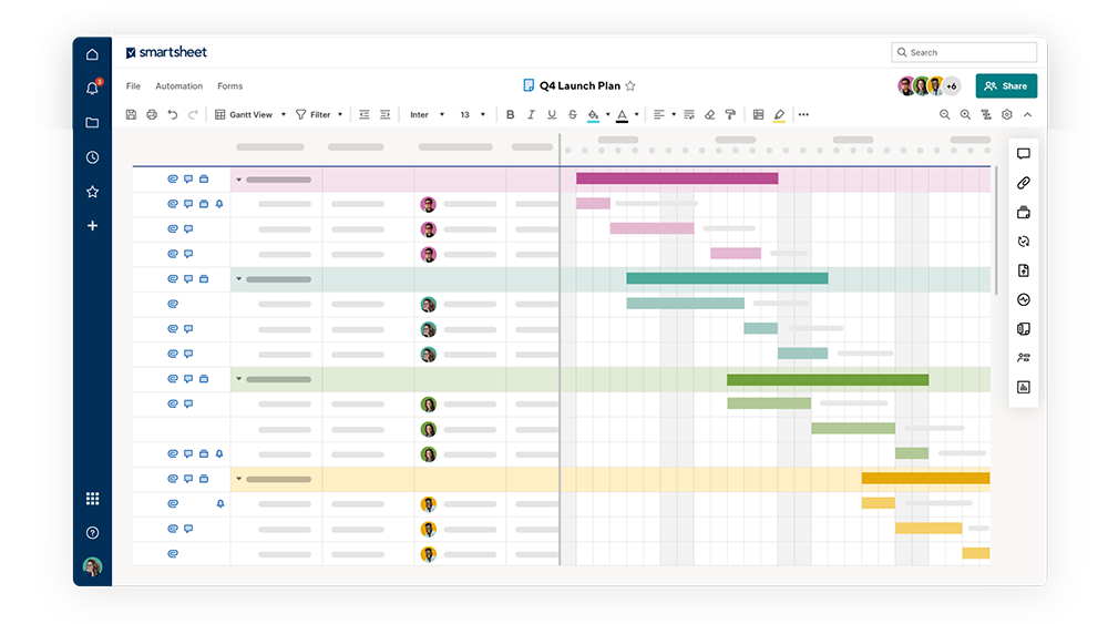 smartsheet project management templates