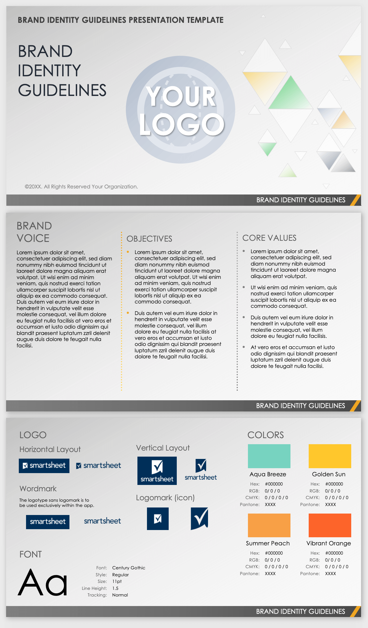 Free Brand Guidelines Template Ppt