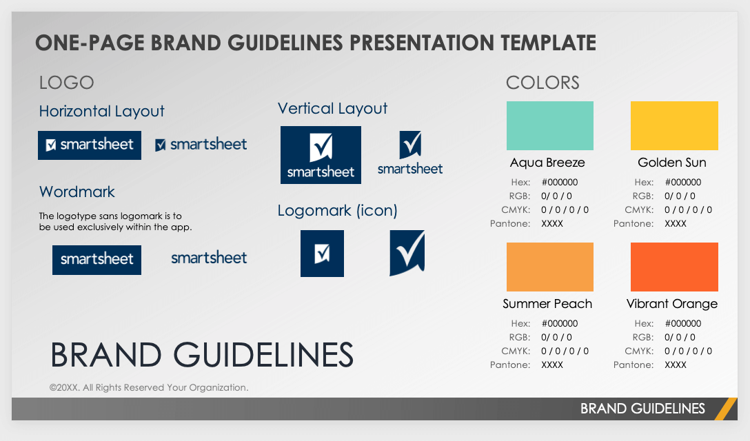 Free Brand Guidelines Templates Smartsheet