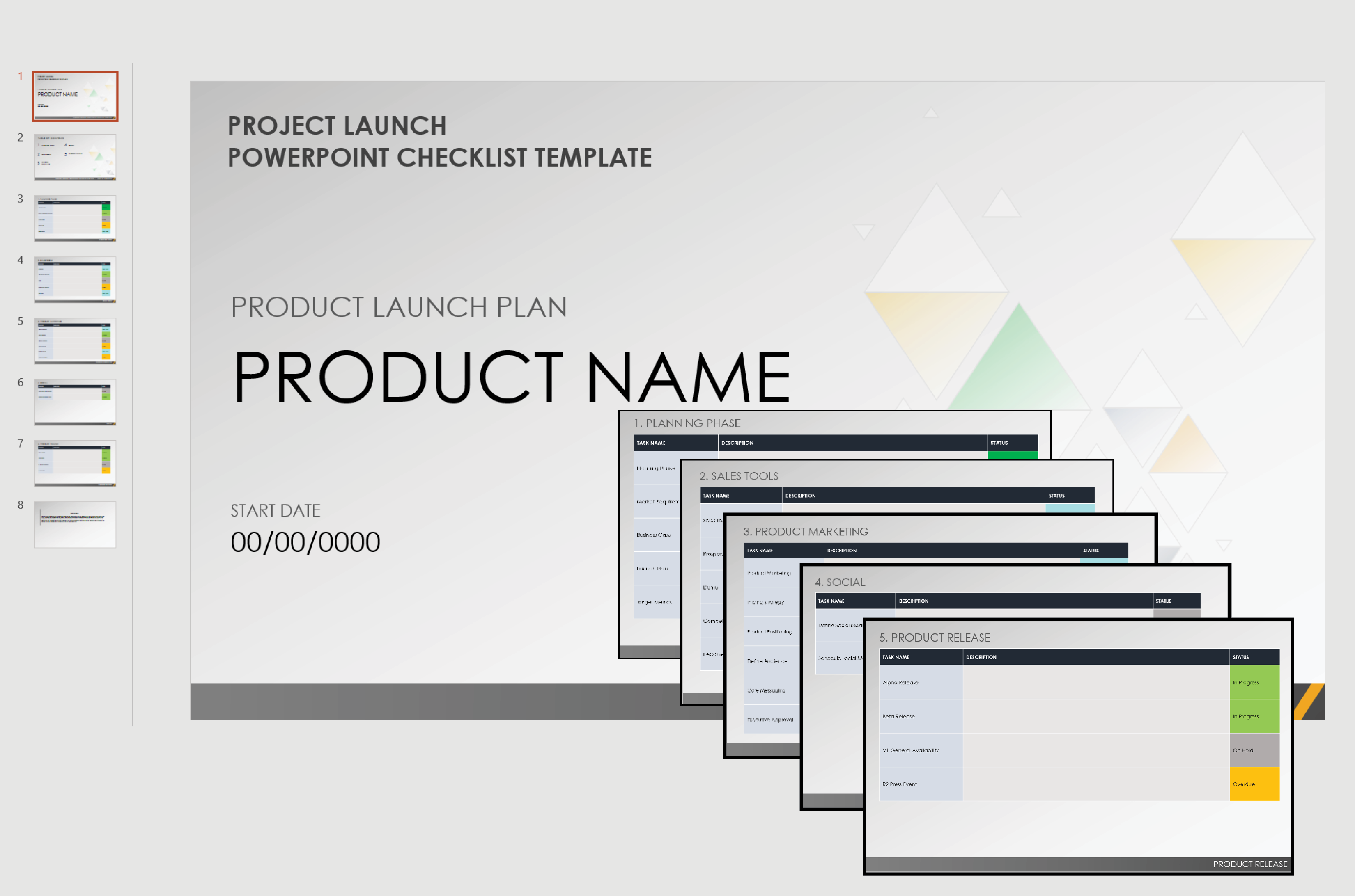 Product Launch Powerpoint Template Free Printable Templates 5598