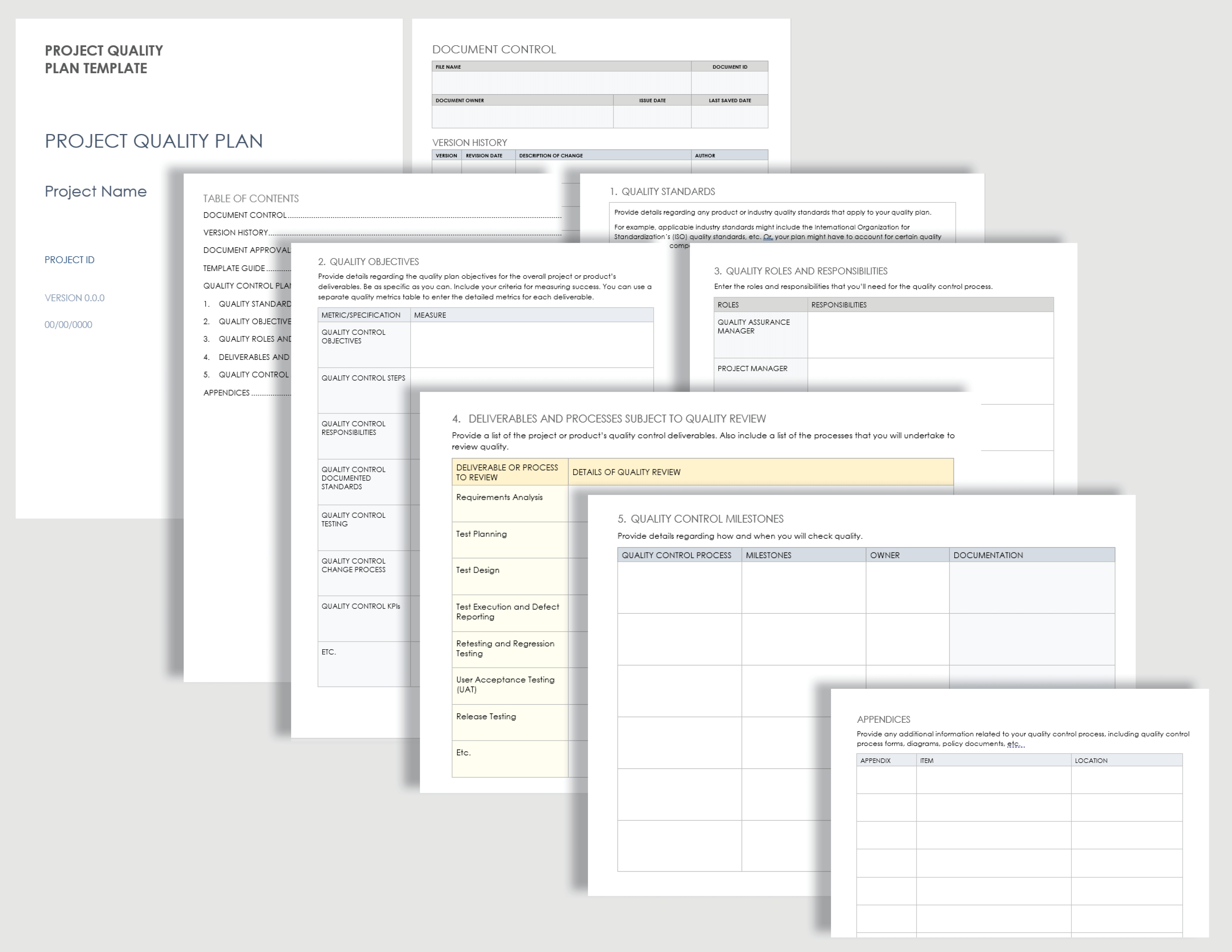 Free Project Quality Templates Smartsheet