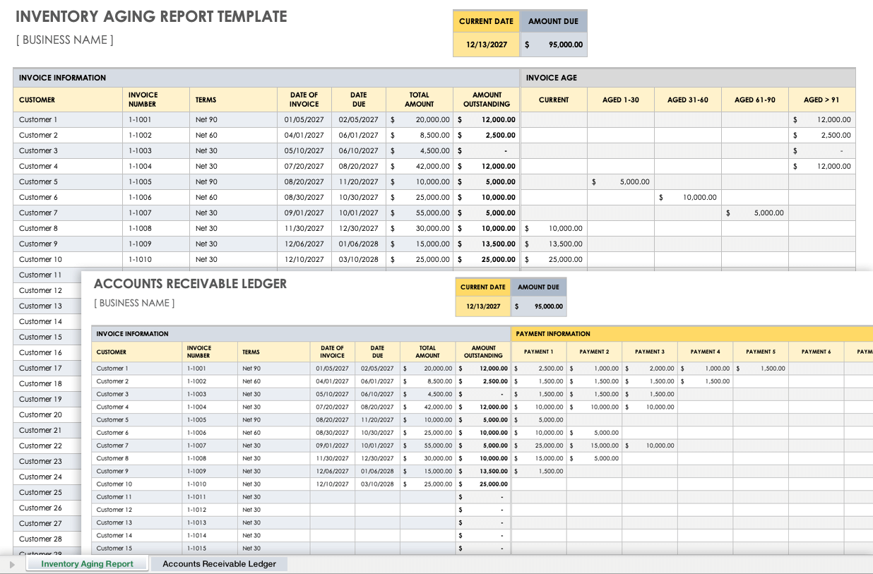 Download Free Inventory Report Templates Smartsheet