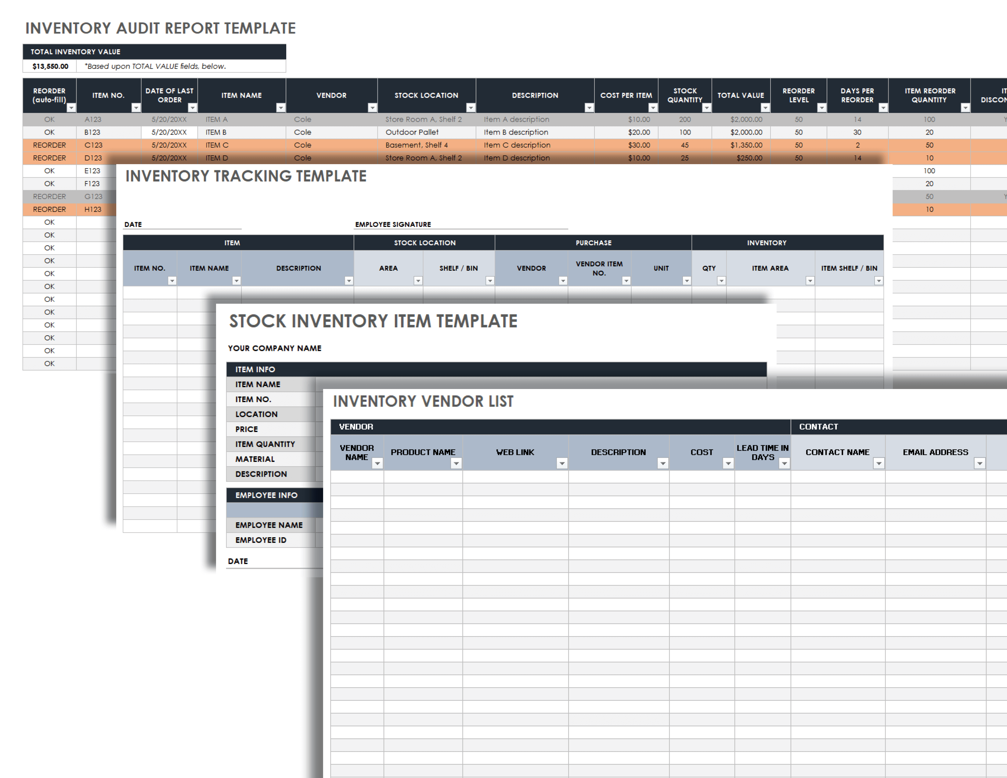 Download Free Inventory Report Templates Smartsheet