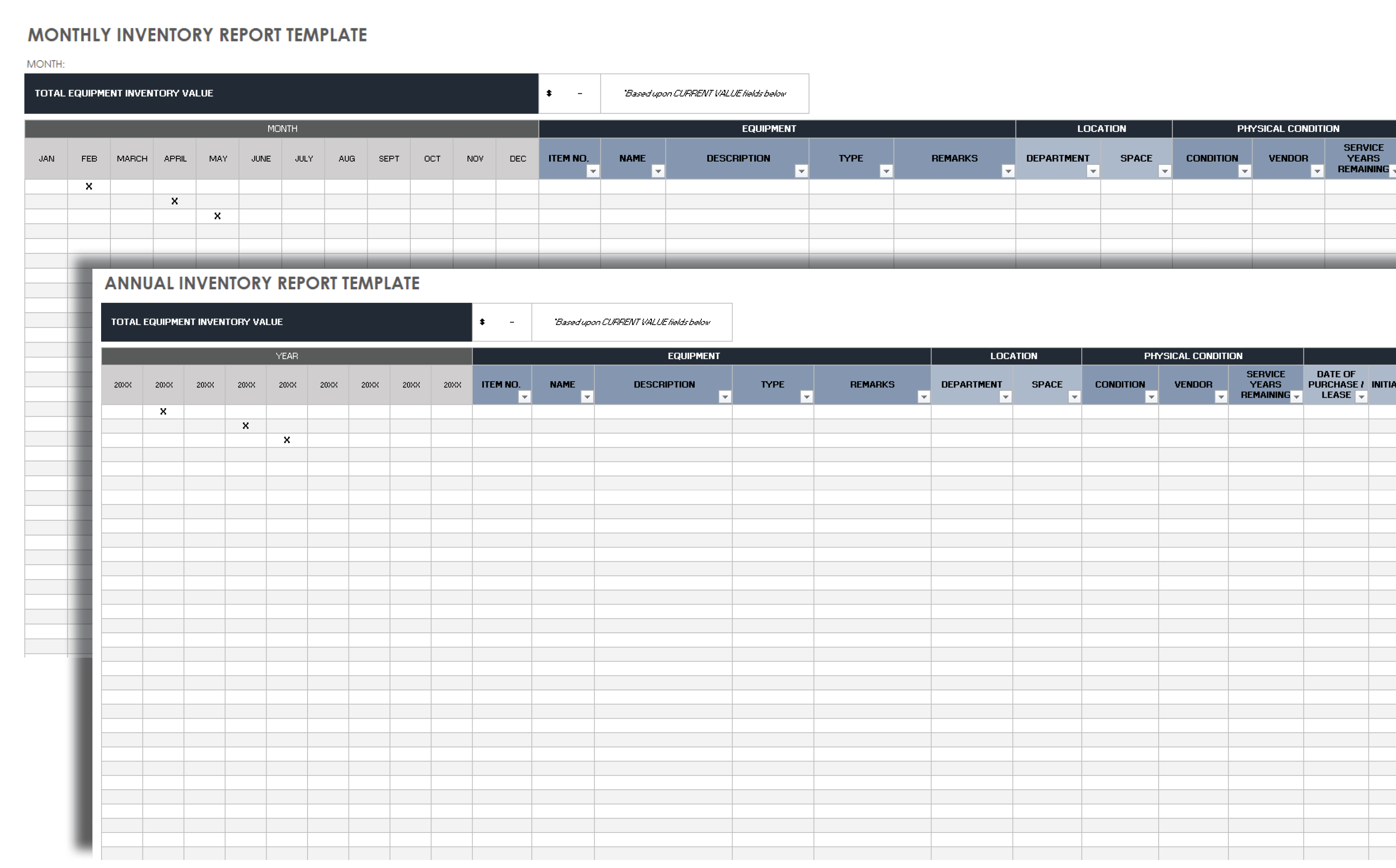 Download Free Inventory Report Templates Smartsheet