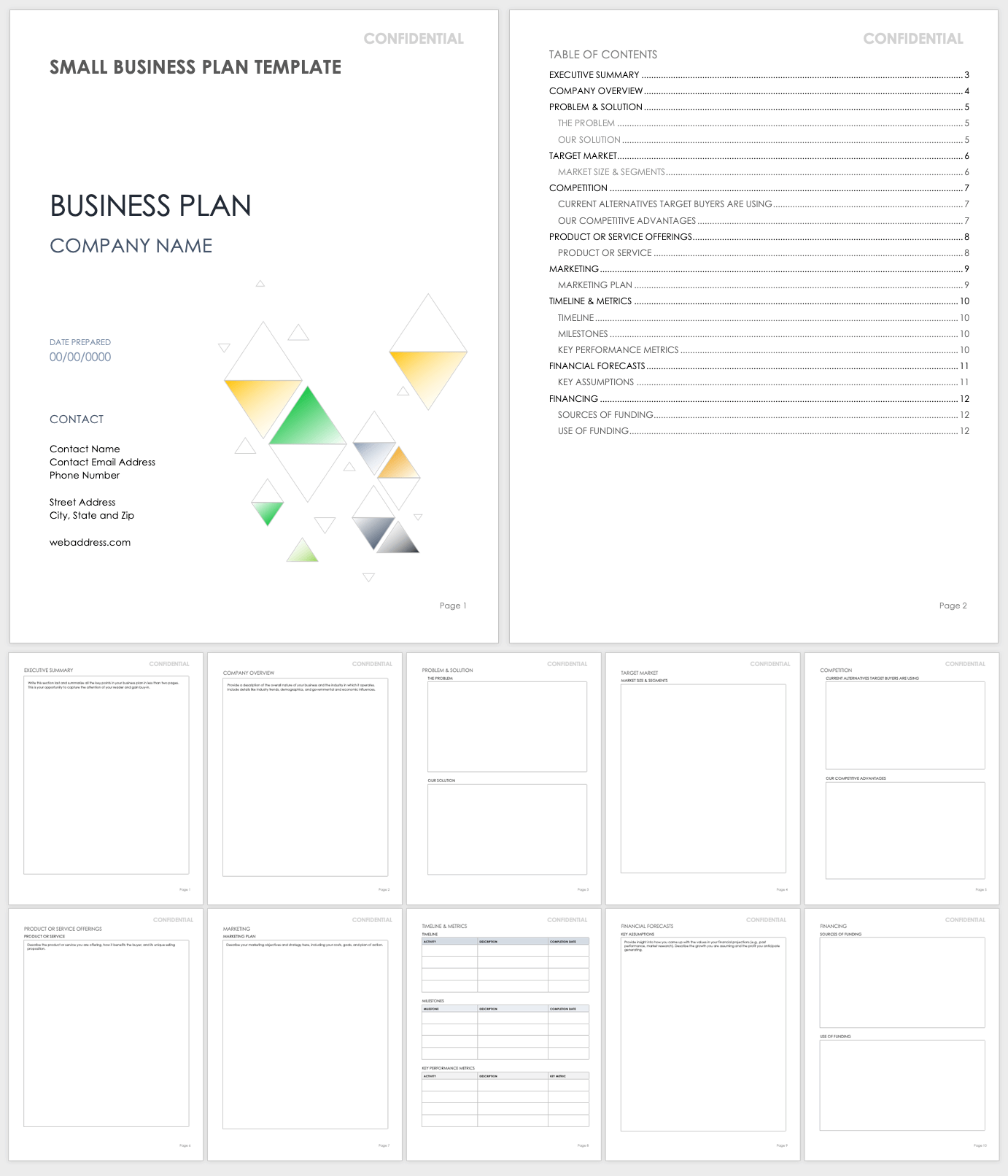 sample small business plan doc