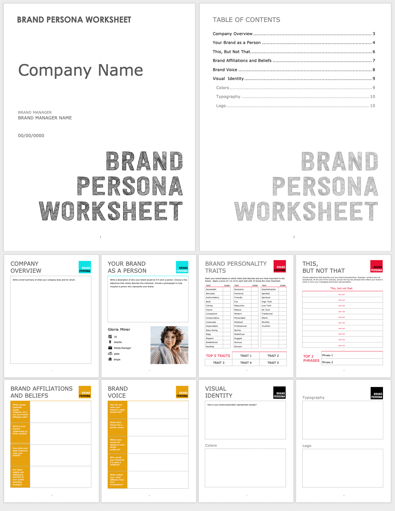 Free Brand Strategy Templates Smartsheet