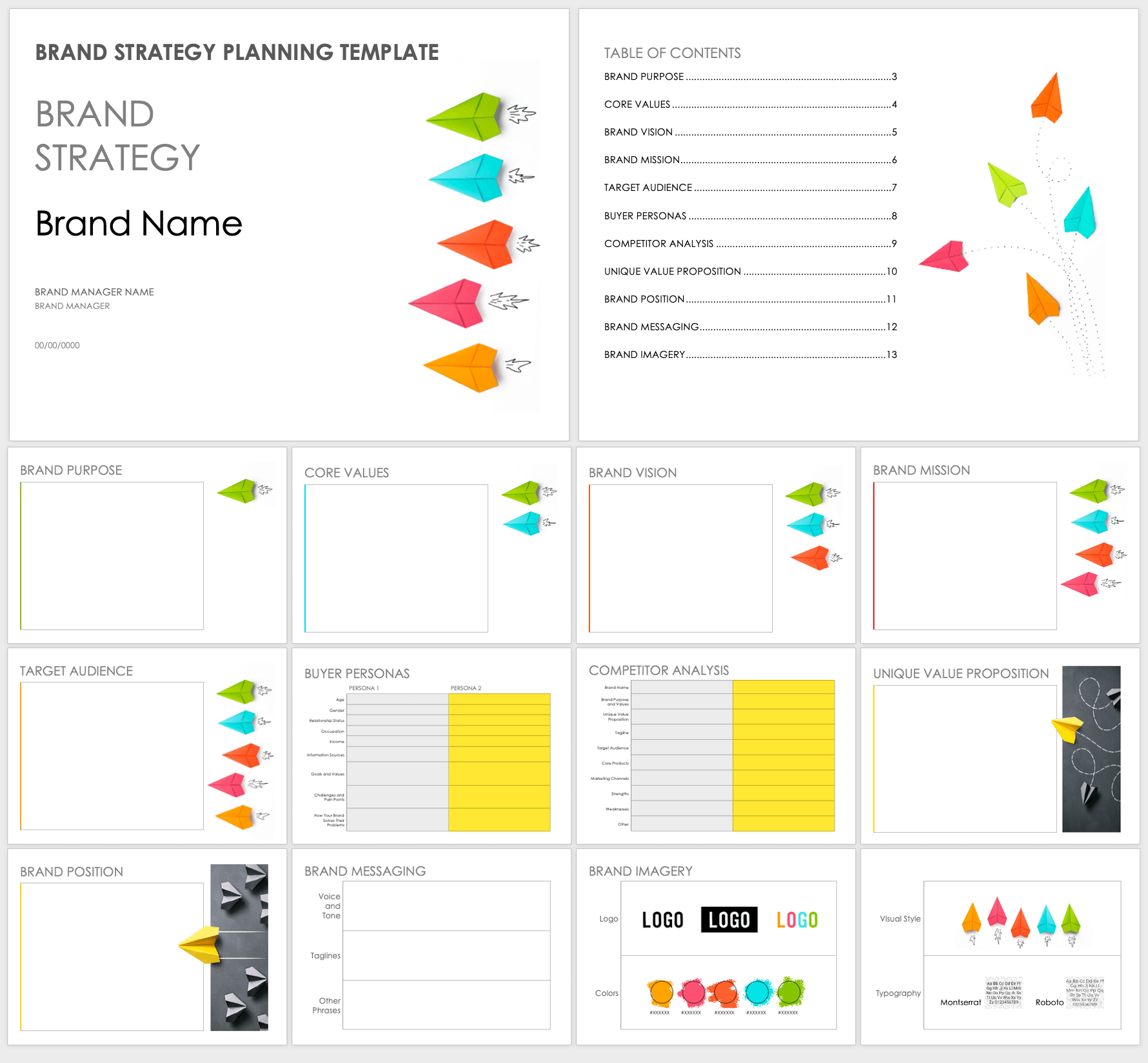 Brand Strategy Template Word