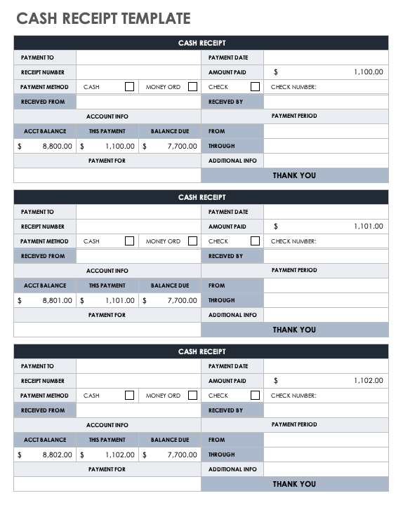 Cash Receipt ≡ Fill Out Printable PDF Forms Online