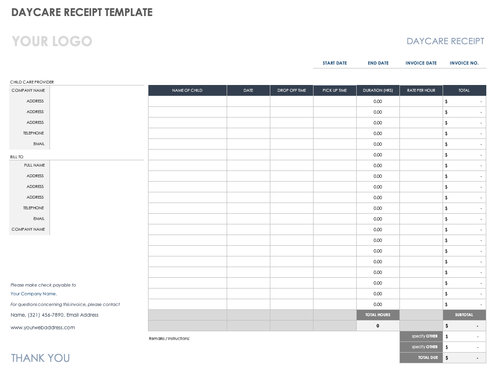 download free pdf receipt templates smartsheet