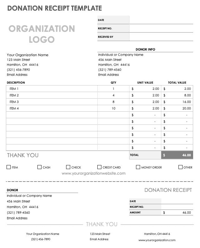 100 Free Receipt Templates  Print & Email Receipts as PDF