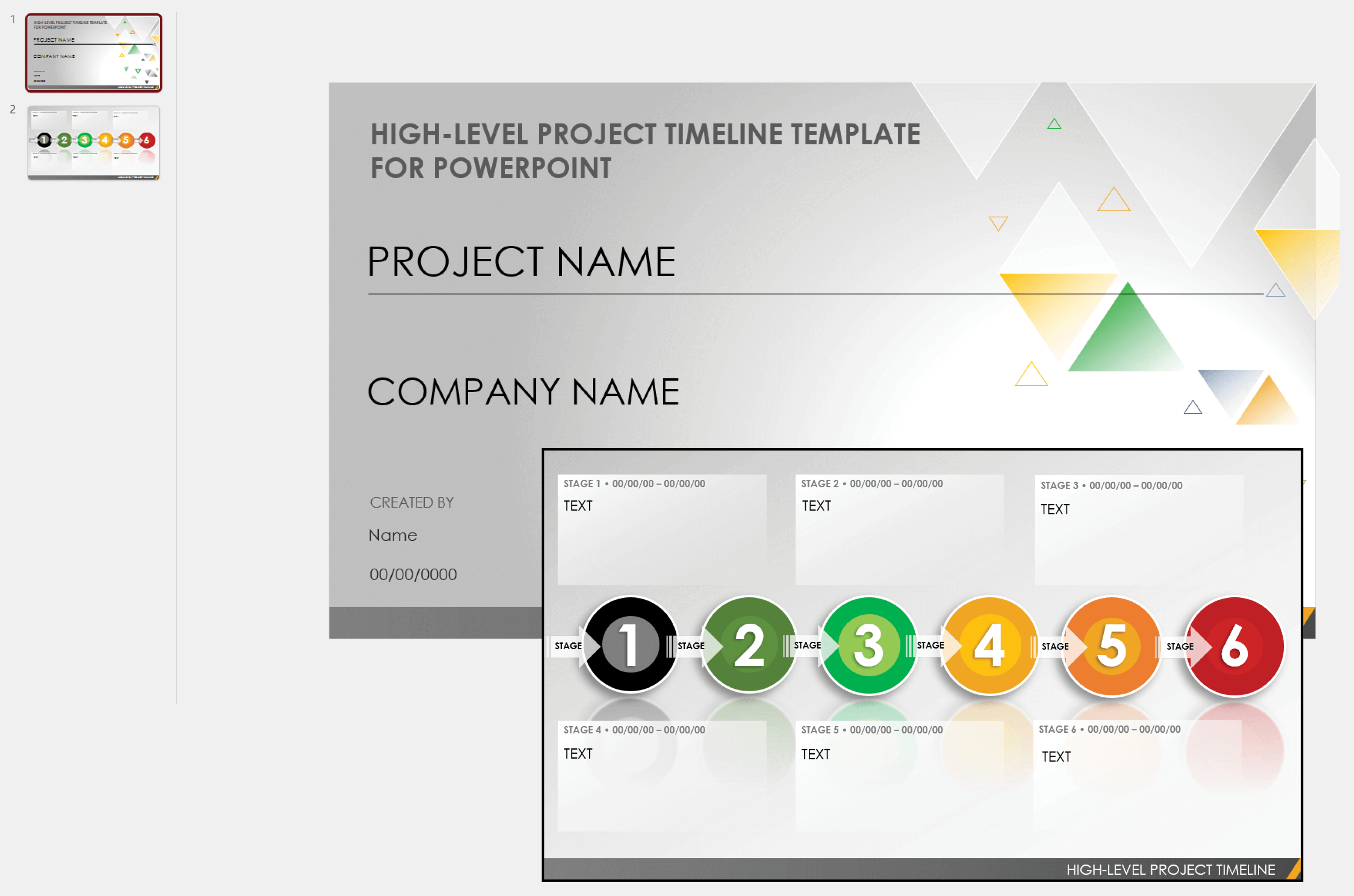 project timeline powerpoint template