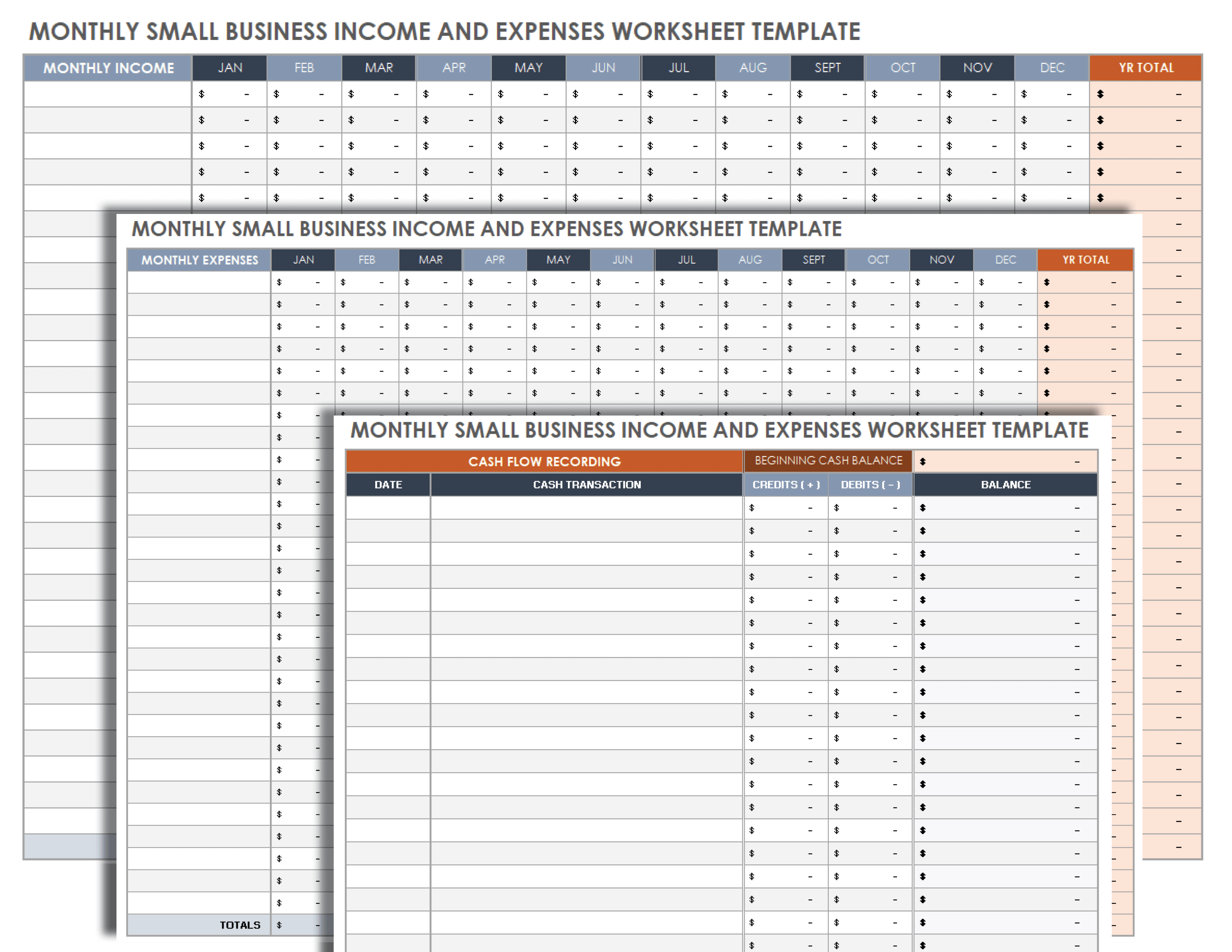 monthly income and expenses template google sheets