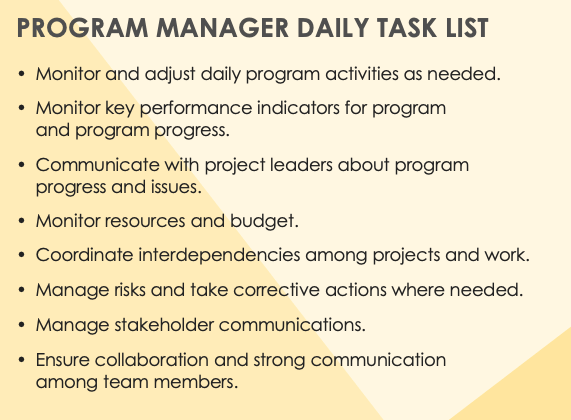 Program Management