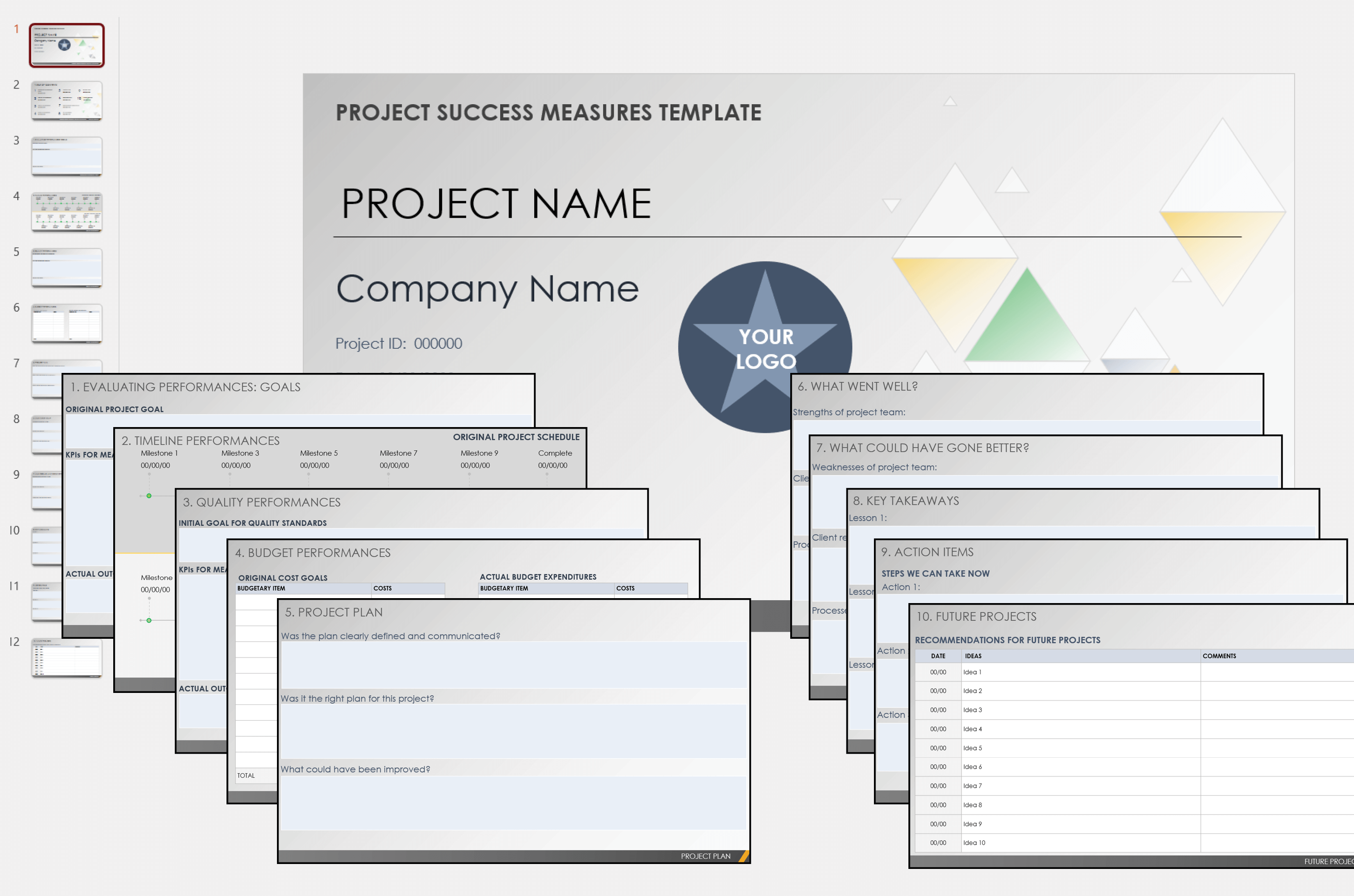 Project Success Measures Template