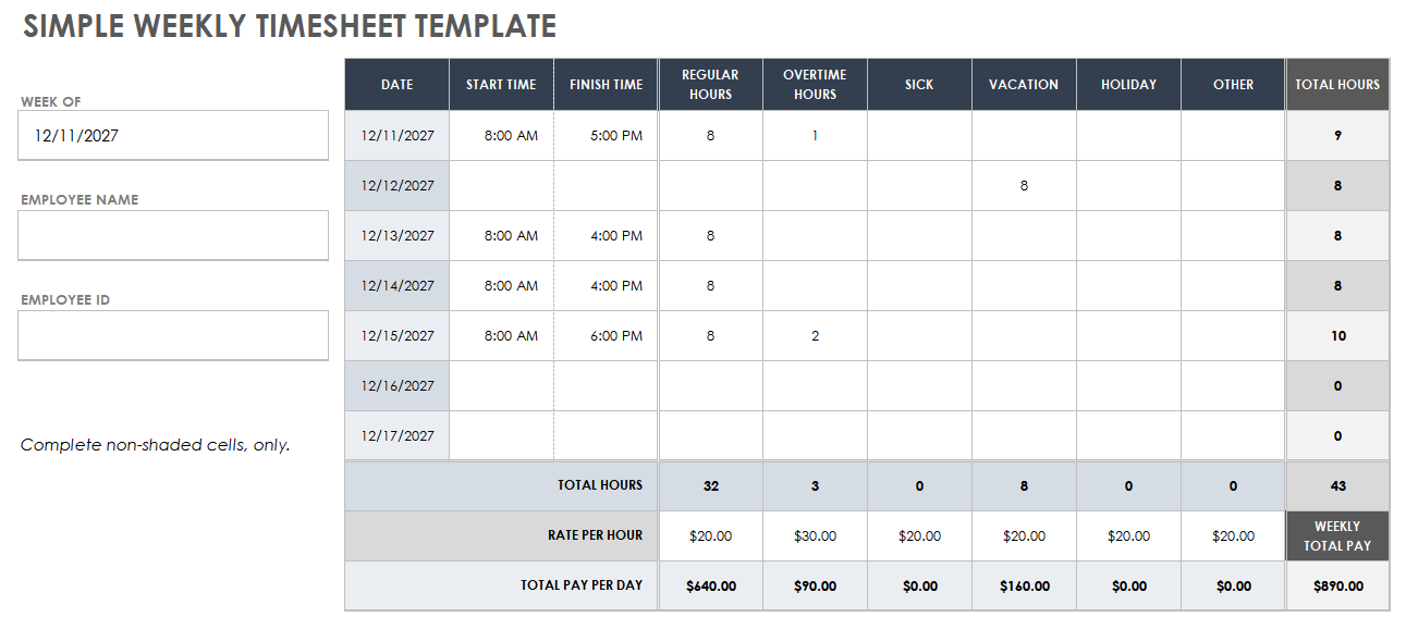 How To Make Time Sheet In Google Sheets