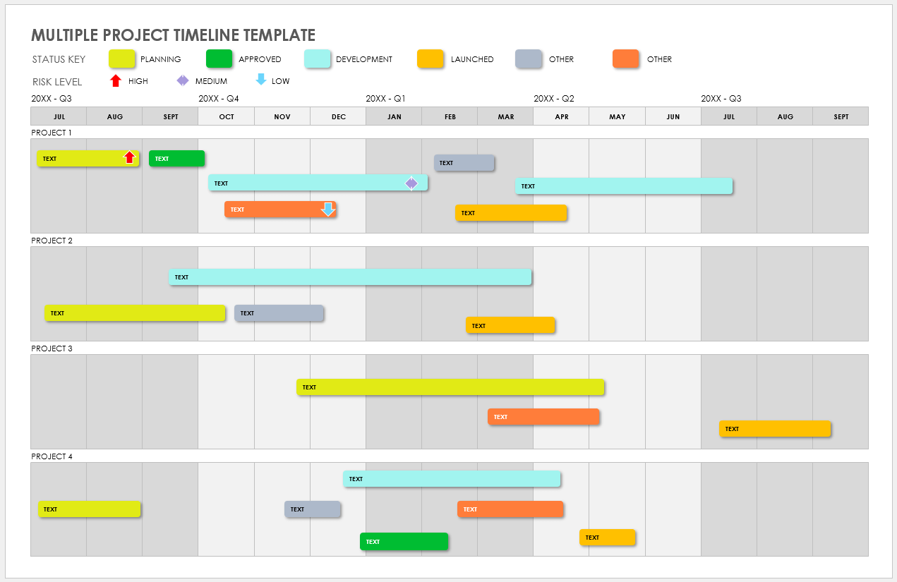 Free Project Timeline Templates Multiple Formats Smartsheet