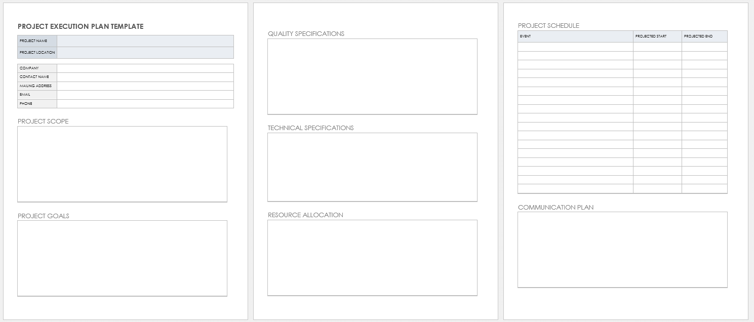 Free Google Docs Project Plan Templates