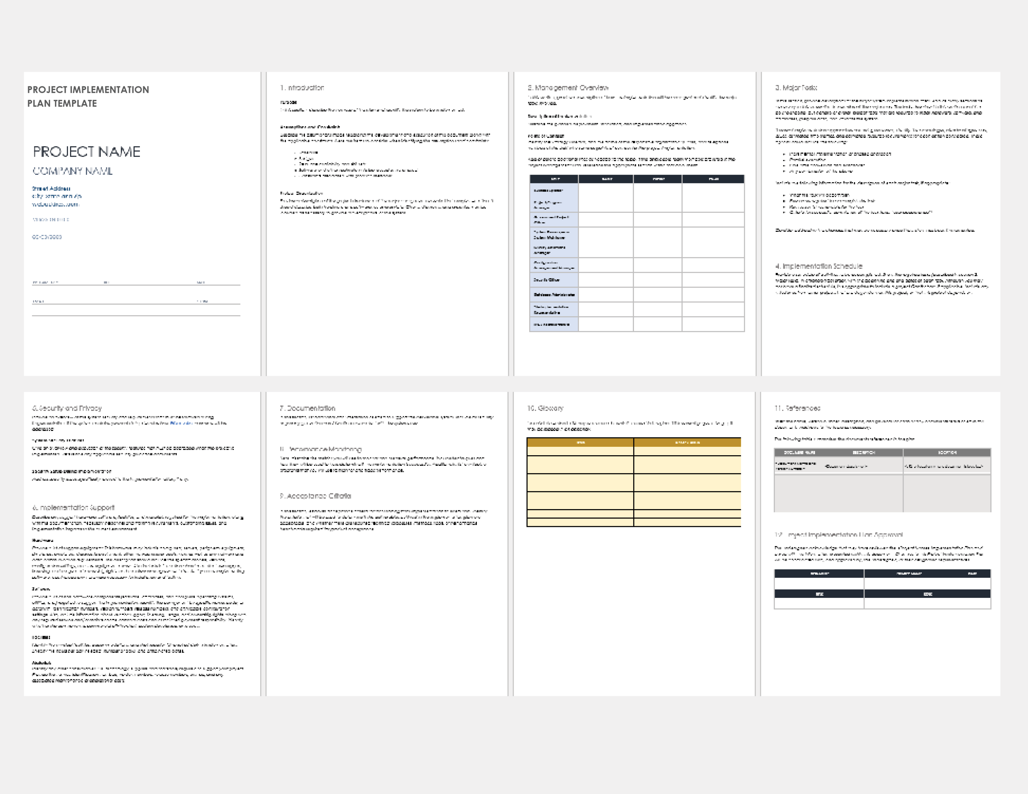 Google Docs Project Plan Template