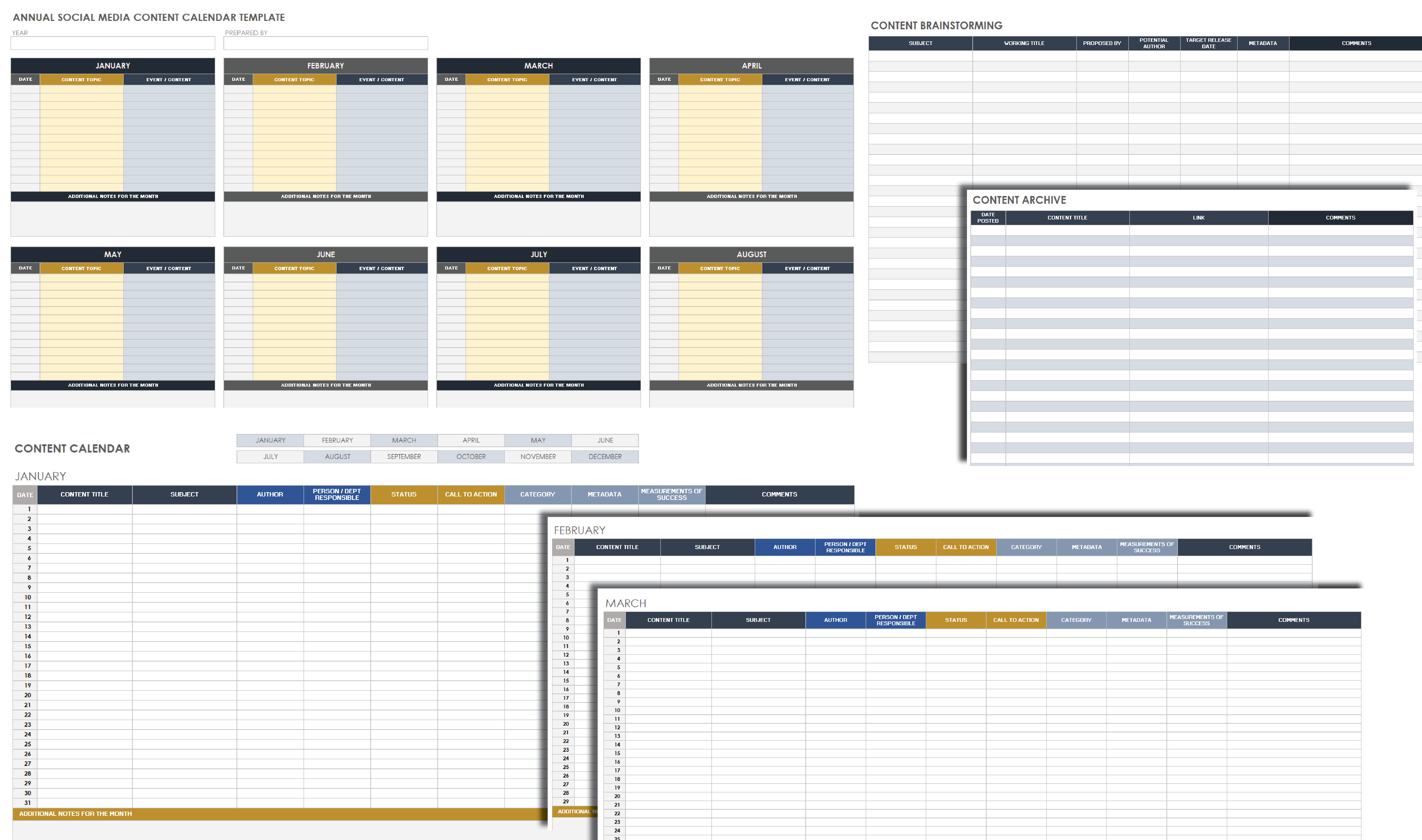 Social Media Calendar Template Google Sheets Free