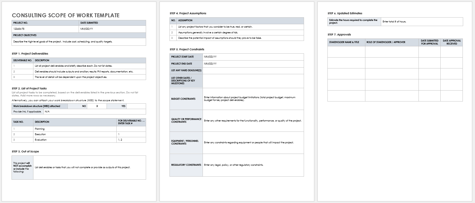 Scope Of Work Template Consulting   IC Consulting Scope Of Work Template 