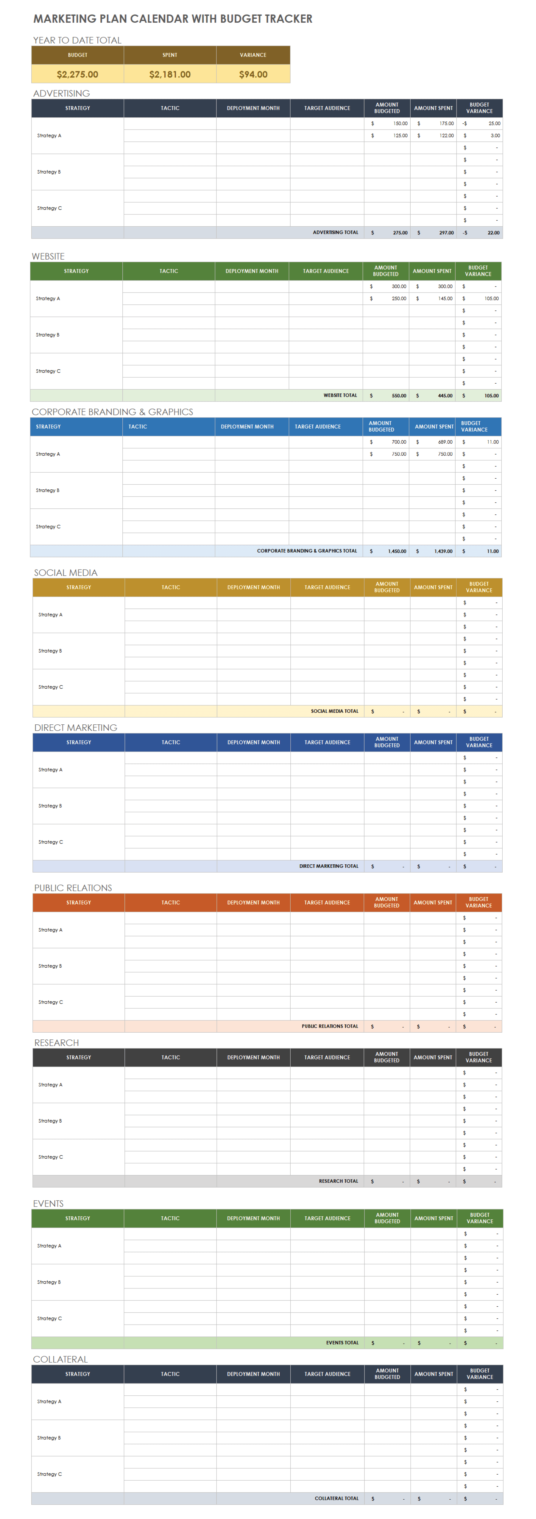 Marketing Calendar Template Google Sheets 2025 Dyane Kathryne