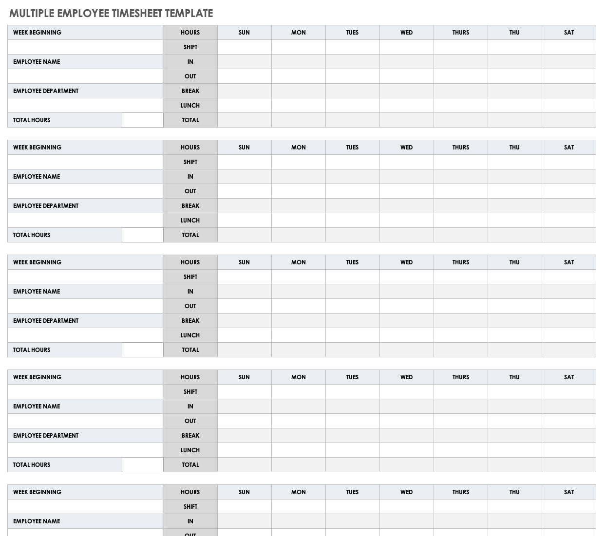 excel timesheet template download