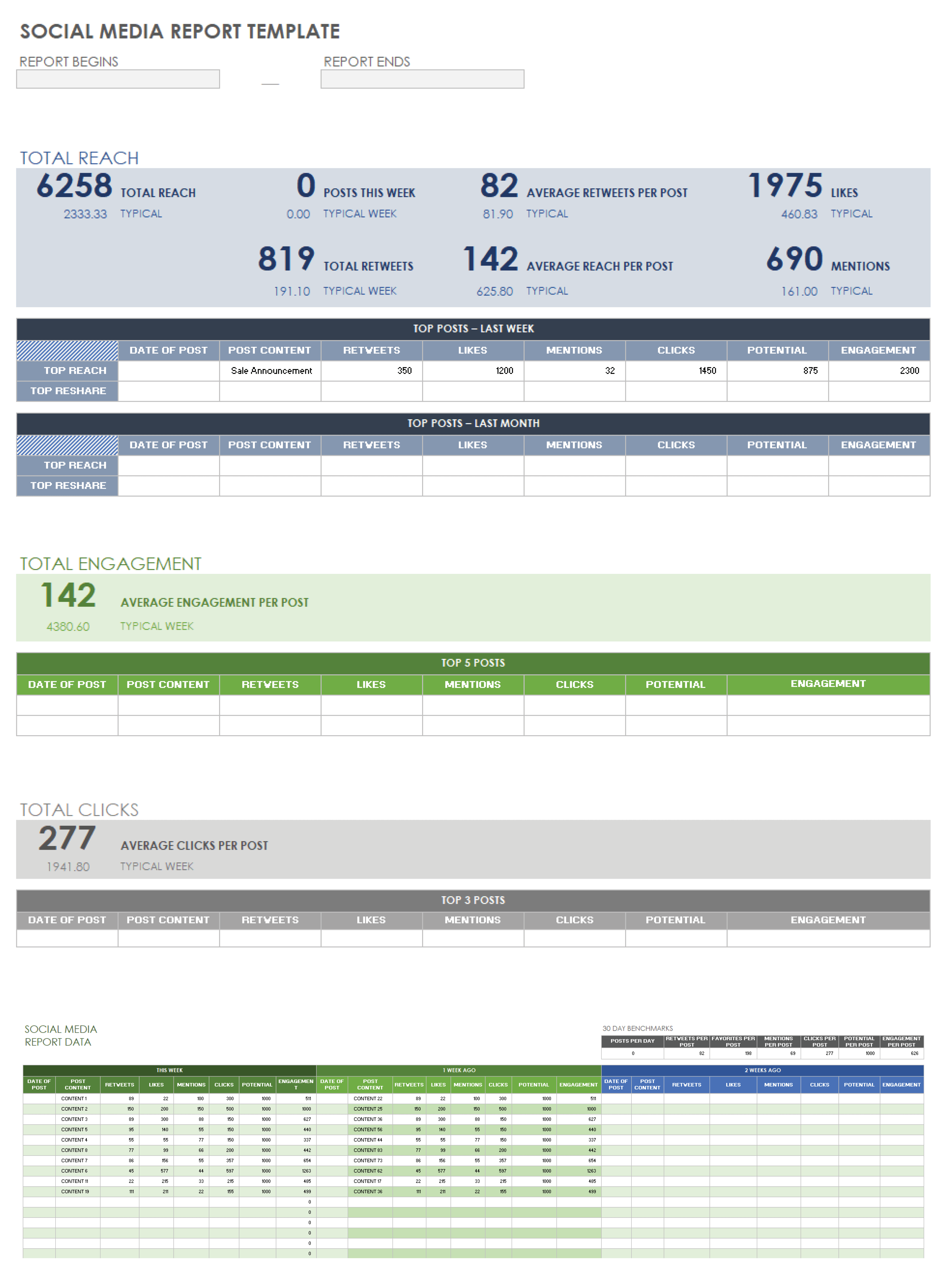 Free Google Sheets Social Media Calendars Smartsheet