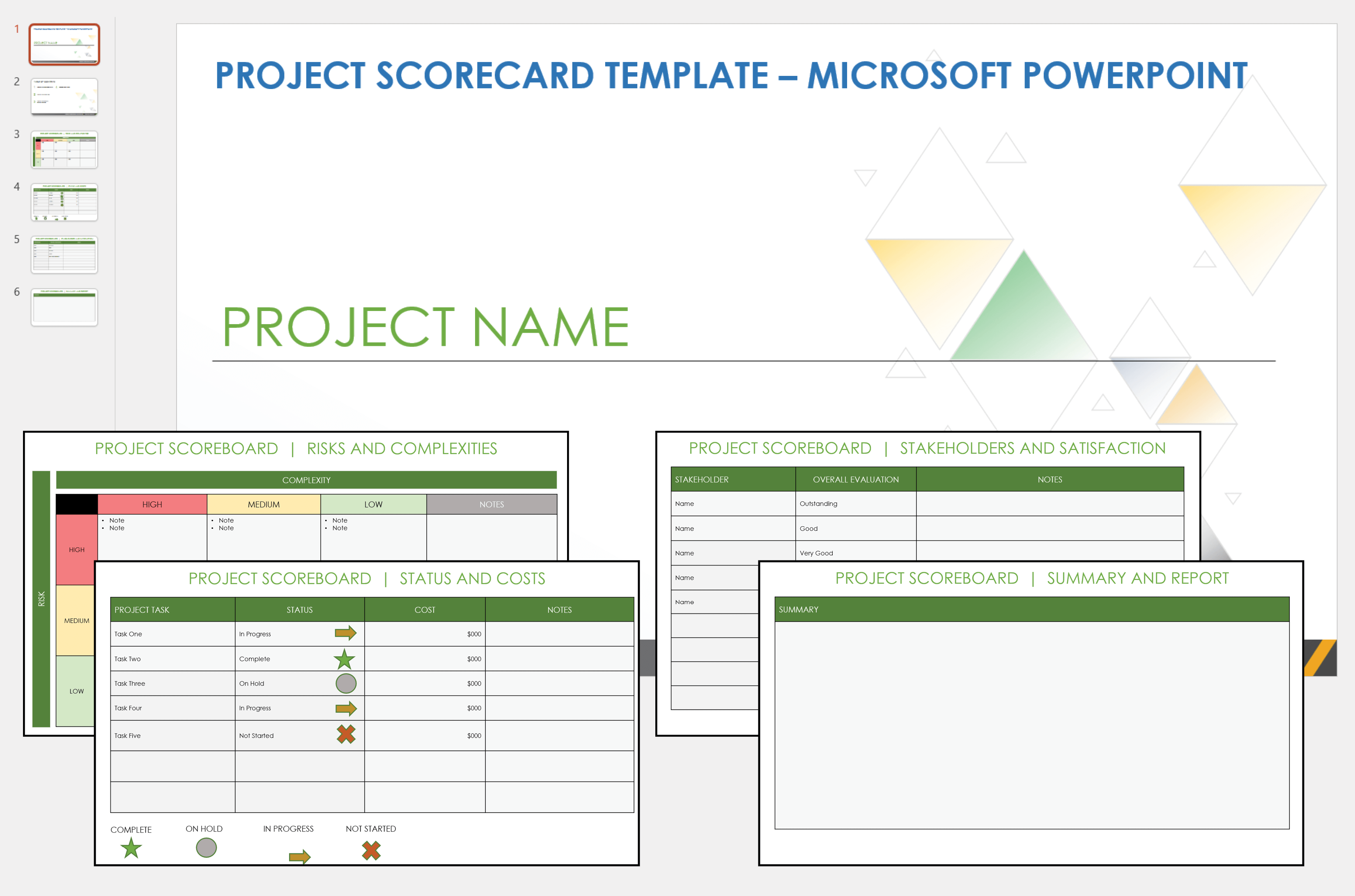 scoreboard template for powerpoint