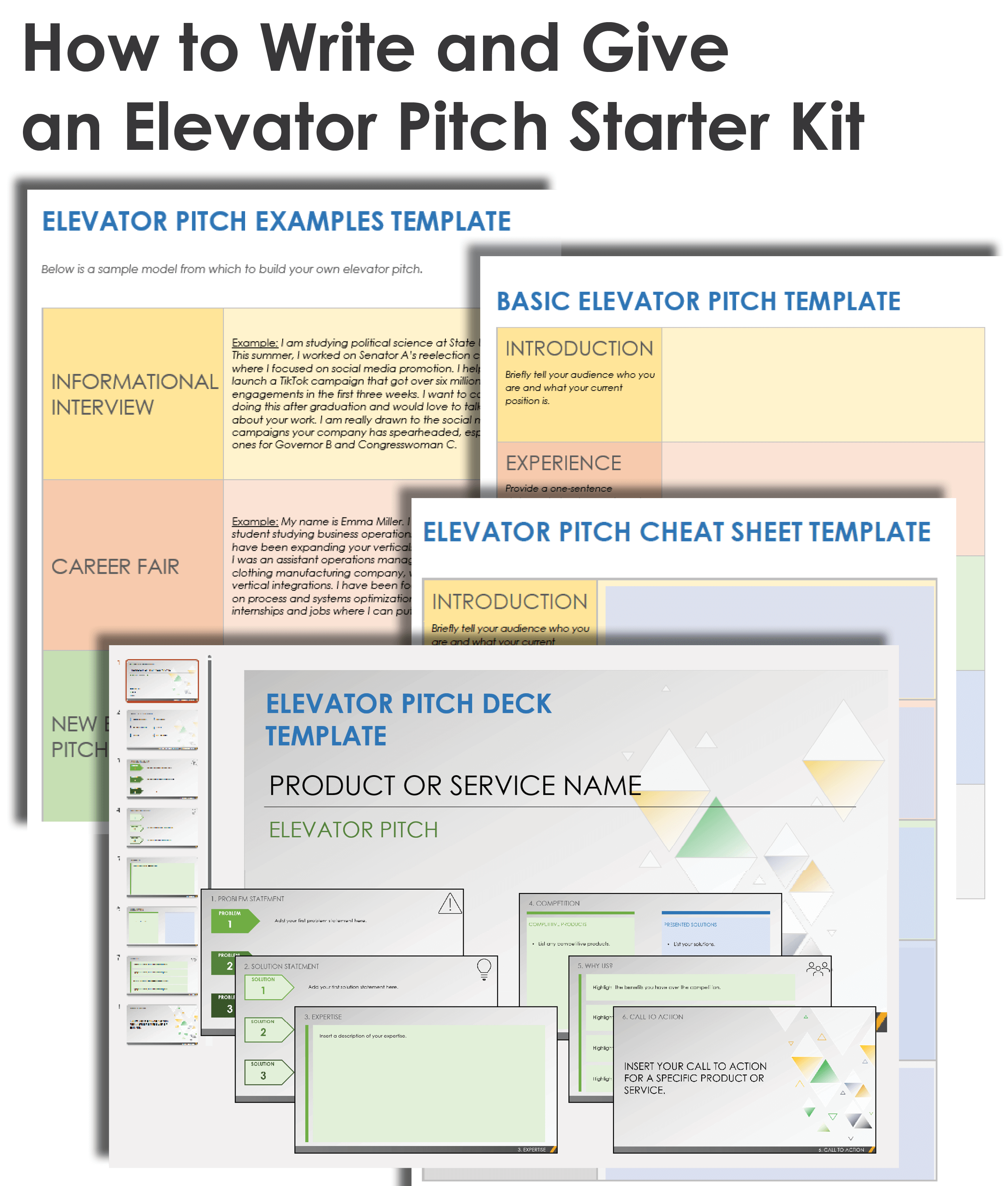 how do you write an elevator speech in 5 easy steps