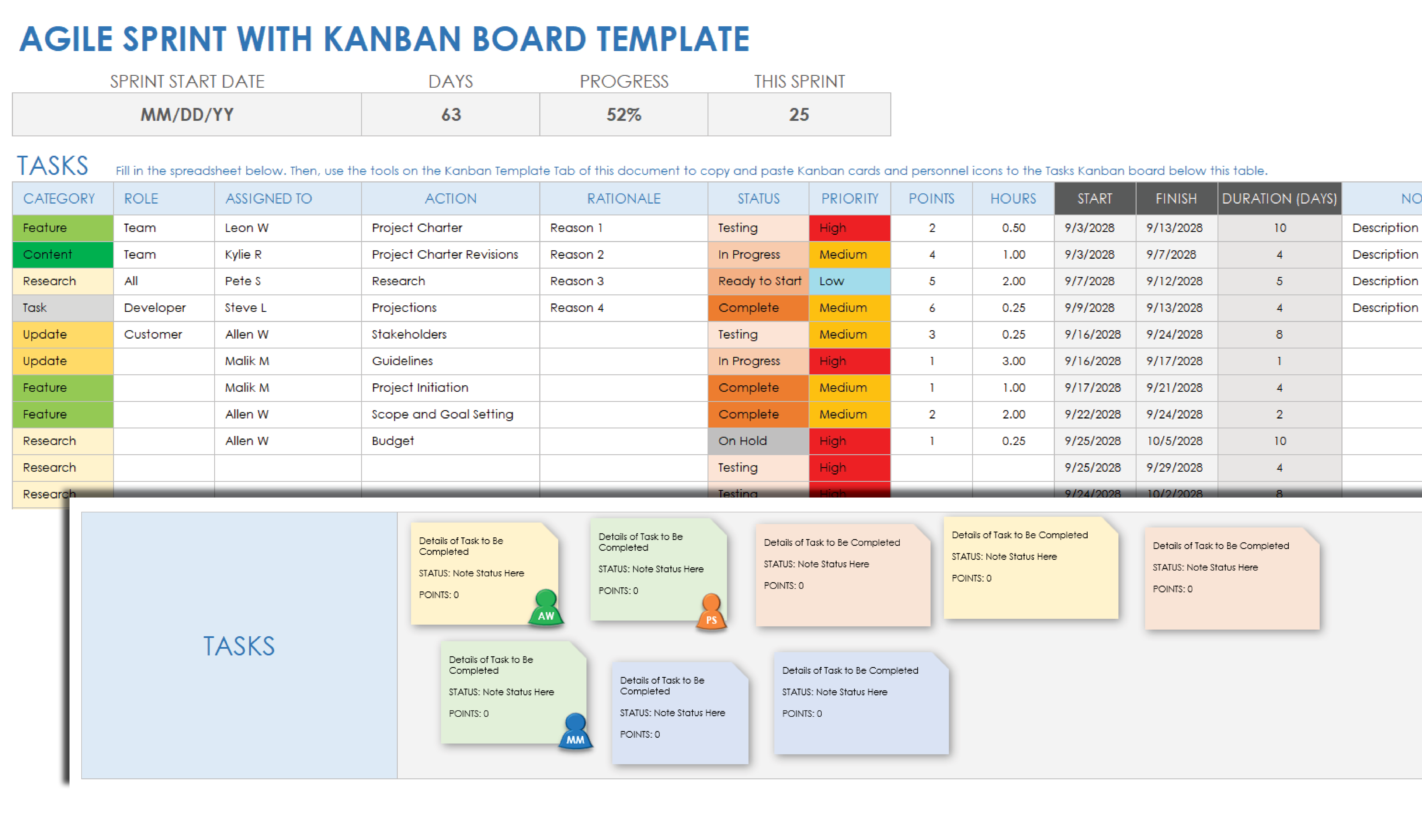 Tablero Scrum Excel - Infoupdate.org