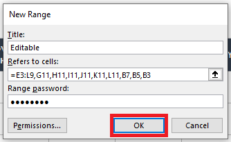 Timesheet New Range Password