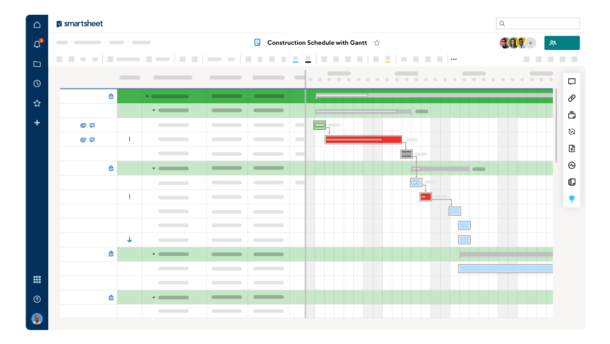 smartsheet gantt chart template