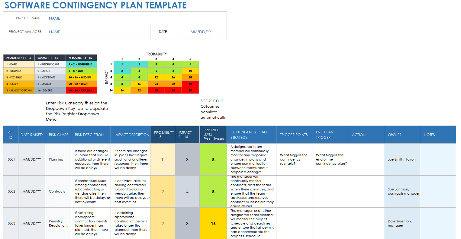 free-contingency-plan-templates-smartsheet