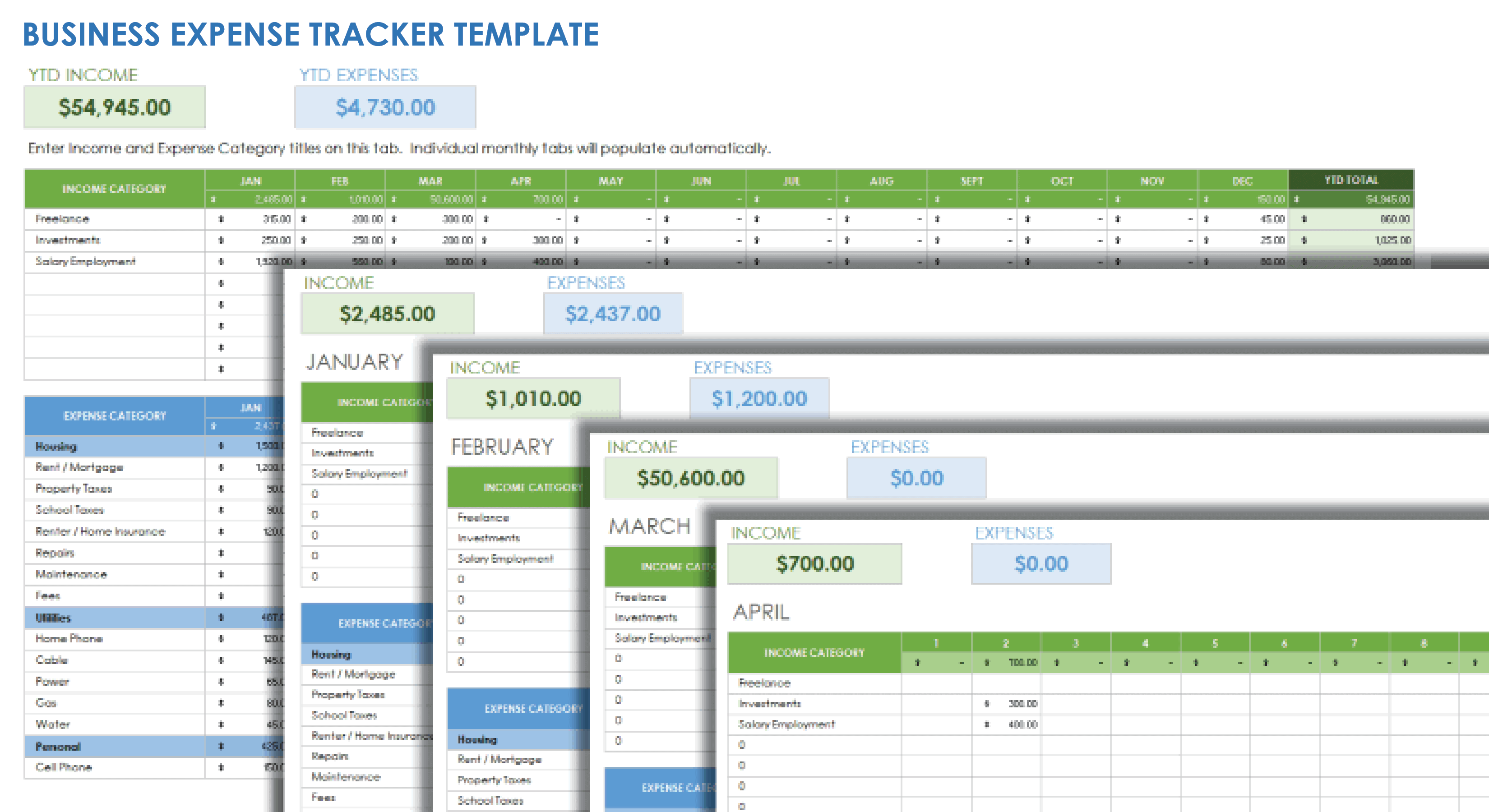 monthly expense report template google sheets