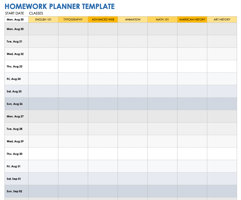 25 Printable Daily Planner Templates (FREE in Word/Excel/PDF)  Study  planner printable, Study planner, Daily planner template