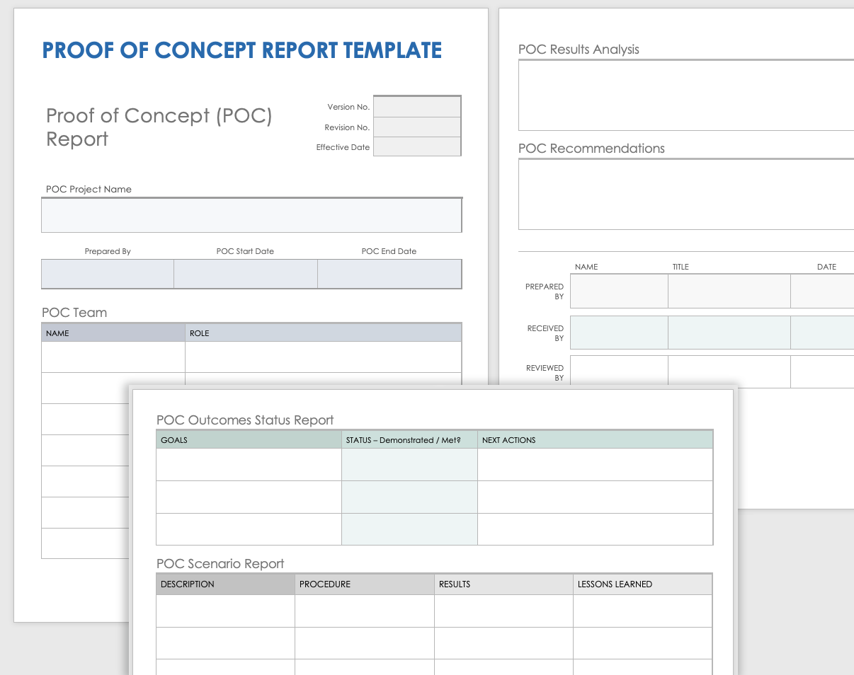 Proof of Concept Template for IT Projects