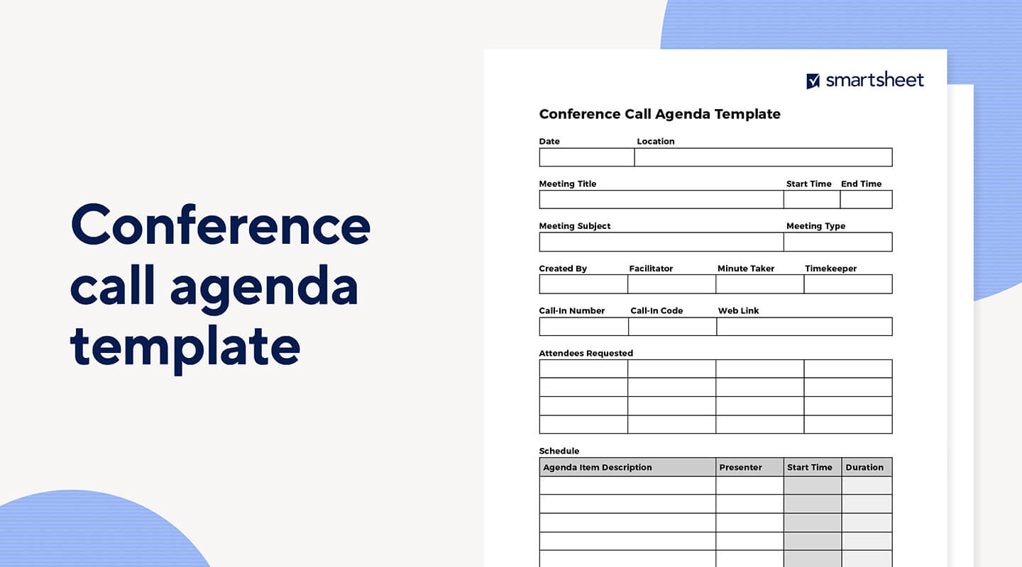 9 Free Conference Planning Templates | Smartsheet