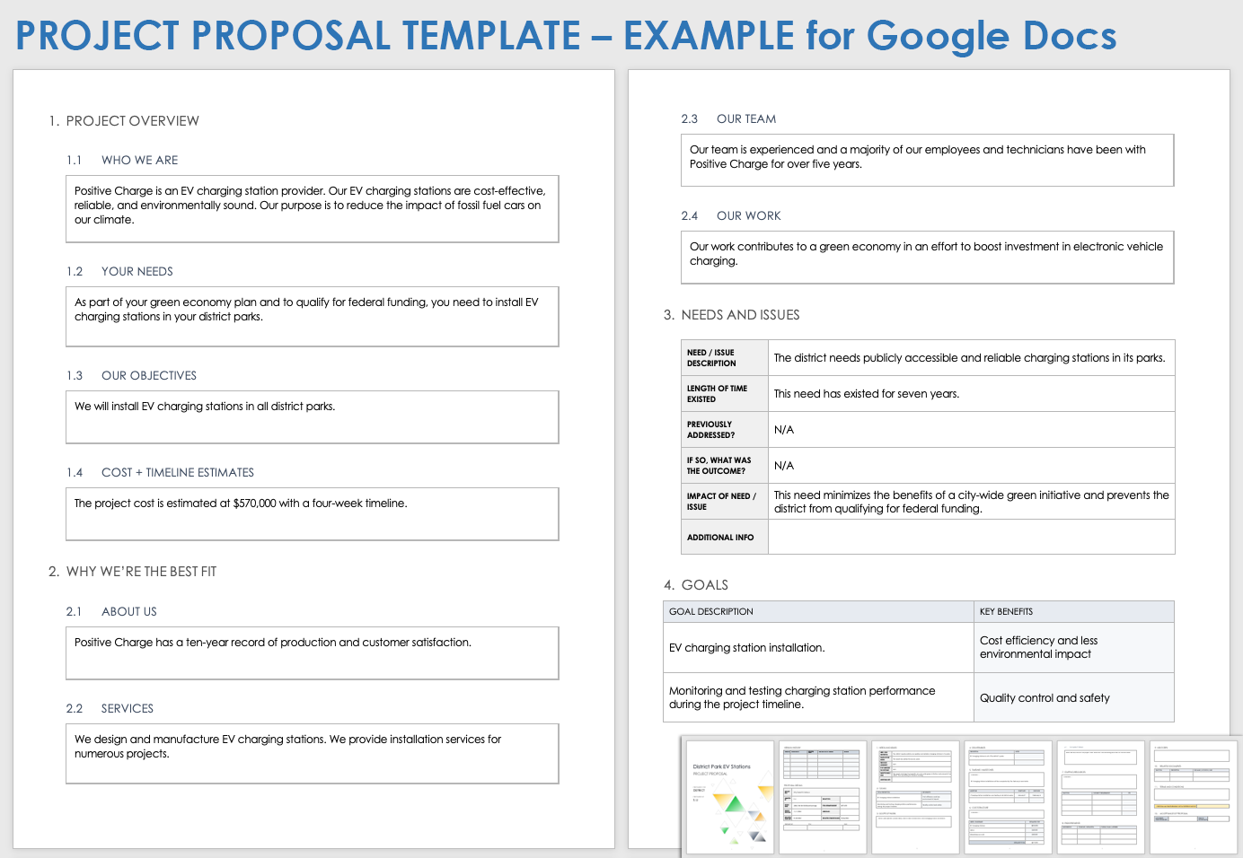 Free Google Docs Project Proposal Templates Smartsheet