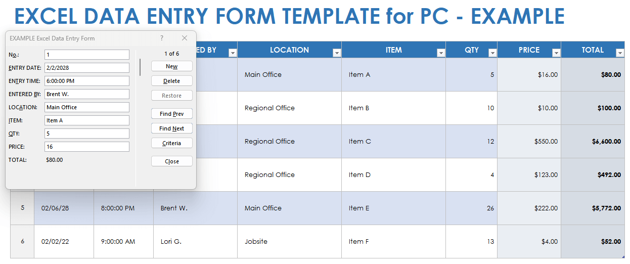 Free Excel Form Templates – Fillable Forms of All Types | Smartsheet