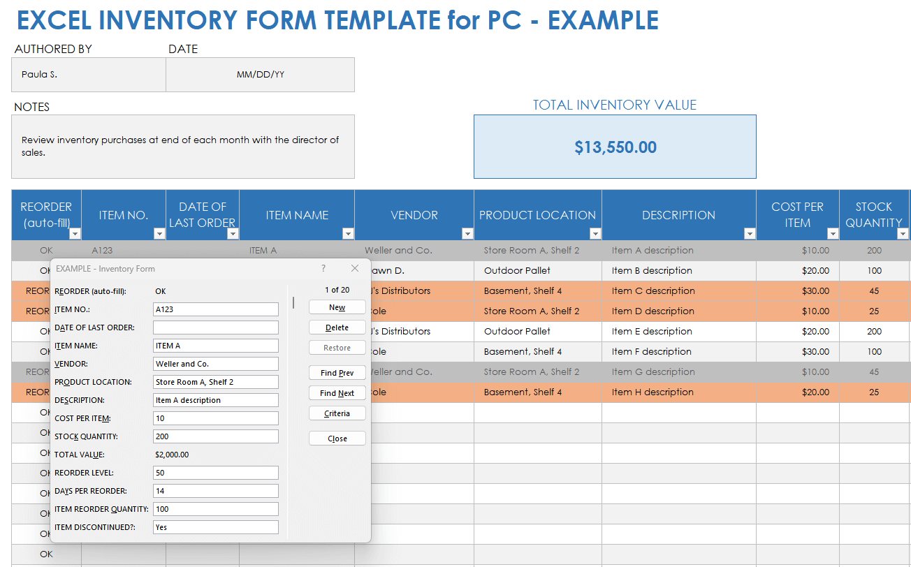 Free Excel Form Templates – Fillable Forms of All Types | Smartsheet