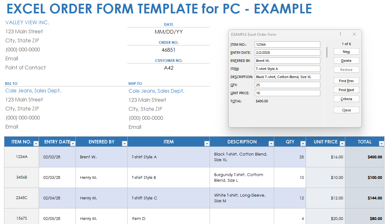 Free Excel Form Templates – Fillable Forms of All Types | Smartsheet