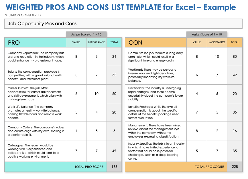 pros-cons-excel-template