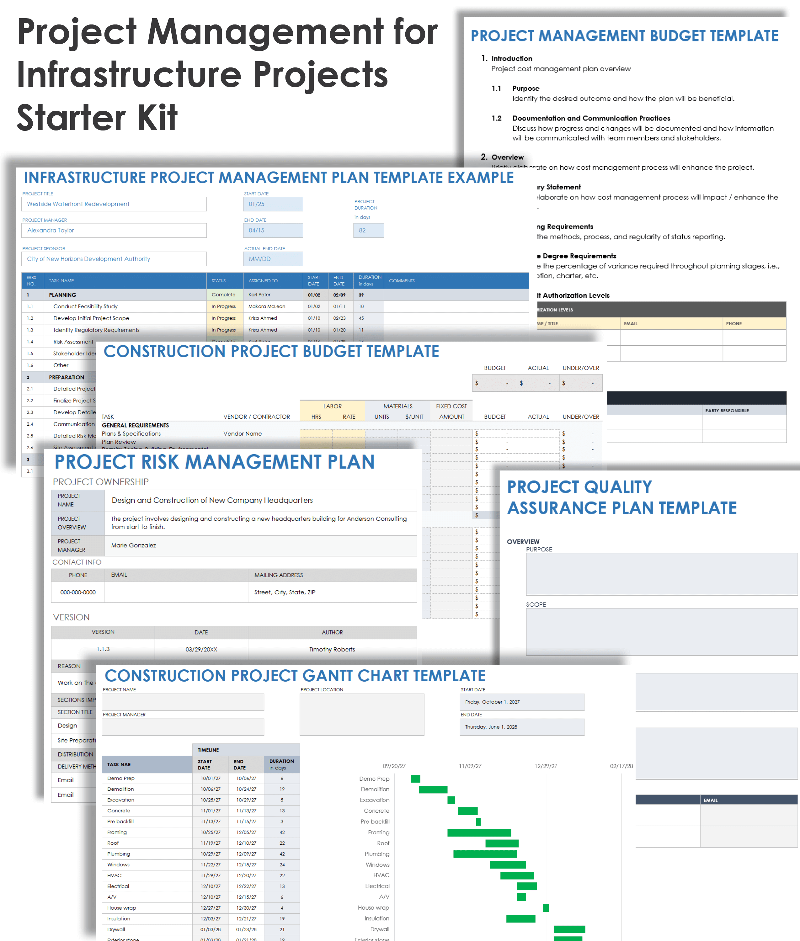 excel project management template free