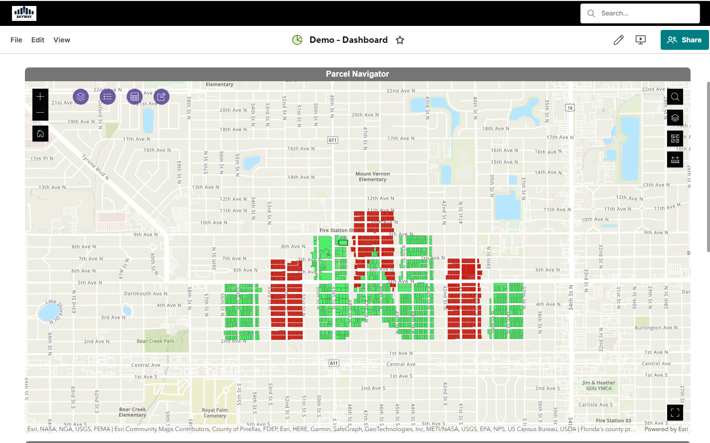 Embedded map 